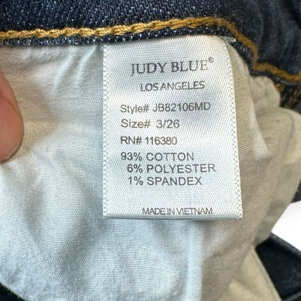 JUDY BLUE Women’s Medium Wash Skinny Jeans Stretch Denim Size 3 / 26 - Picture 6 of 7
